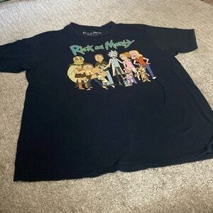 Rick and Morty T shirt dark blue size large
